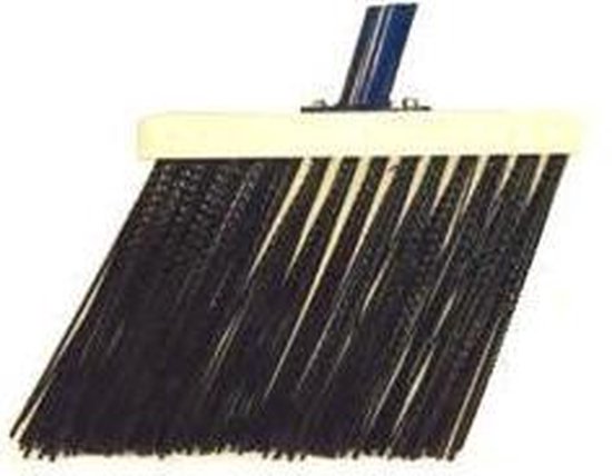 Goot-/schuine bezem nylon zwart mt 28 t/m 40cm. van Talen Tools