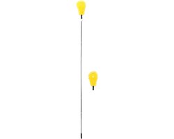 Gootborstel Telescoop - Dakgoot Reiniger - Dakgoten Schoonmaken - Verstelbare Hoek - 230 cm - Geel