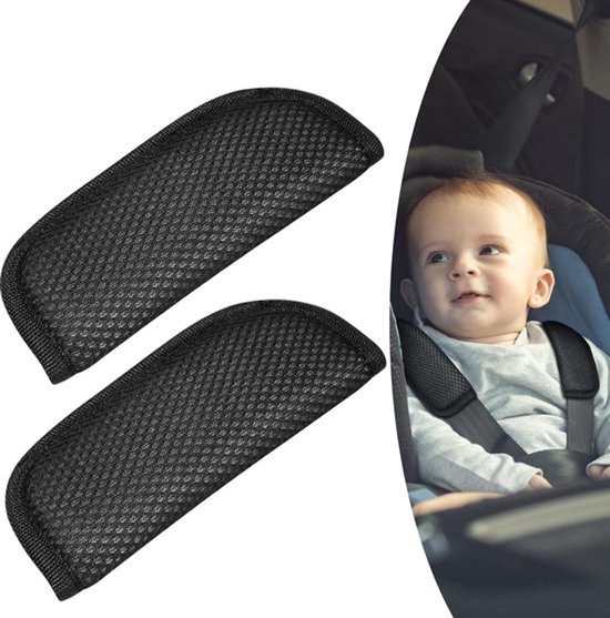 Gordelbeschermer Kinderen - 2 Stuks - Universele Gordelkussens voor Baby-auto's - Ademend Slaapkussen - Neksteun voor Kinderen - Gordelkussens voor Auto - Gordelbescherming voor Autostoelen en Kinderwagens