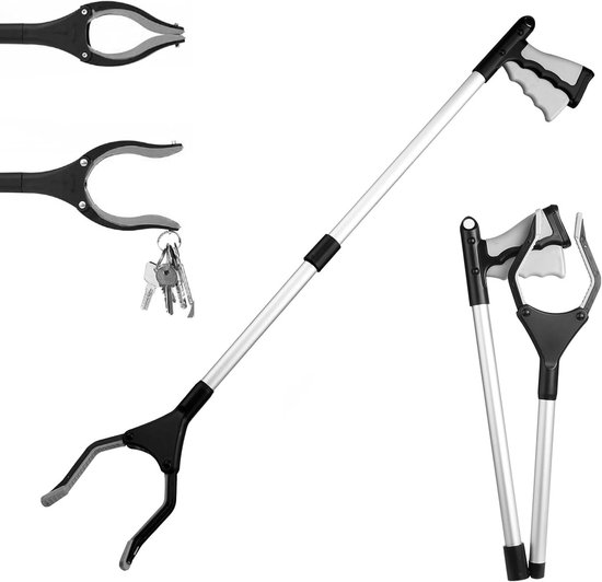 Grabber Reacher Tool 32"- Cat Pickers met Magnetische Tip - Afval Grijpers Stick voor Volwassenen - Gehandicapten en Ouderen van Merkloos	