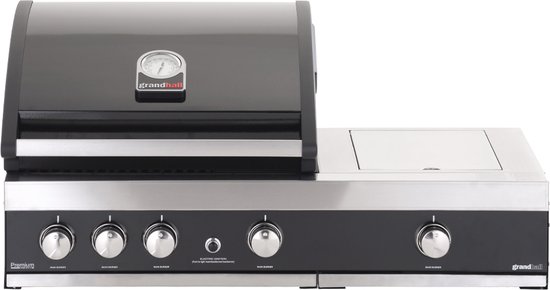 Grandhall Premium G3 PLUS Inbouw Barbecue - 5 branders - met Searbrander - Gas BBQ van Grandhall