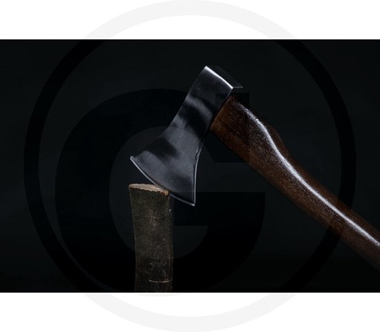 GRANIT BLACK EDITION - Handbijl - notenhout - 36cm van GRANIT BLACK EDITION