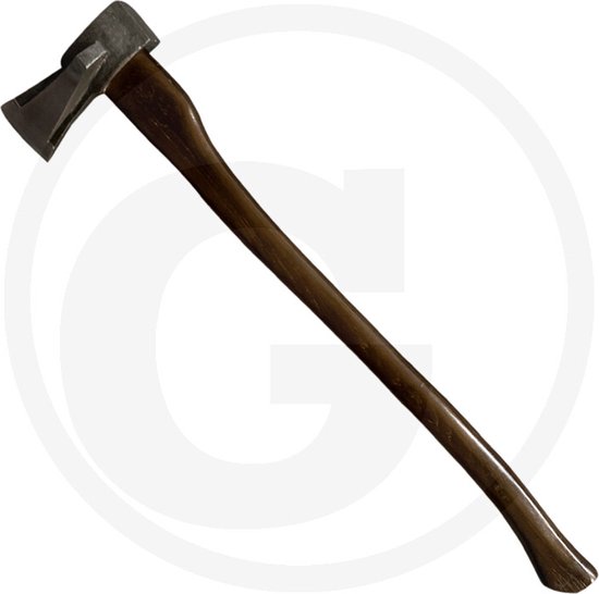 GRANIT BLACK EDITION - Super kloofbijl - notenhout - kop 2kg - 80 cm van GRANIT BLACK EDITION