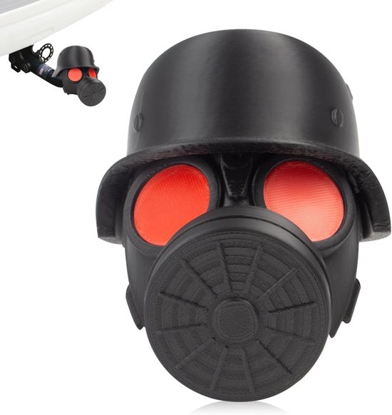 Grappige Tow Bar Cover - Plastic Cover met Gasmasker Helm - Grappige Hood - Geschikt voor de Meeste Towbars van Merkloos	
