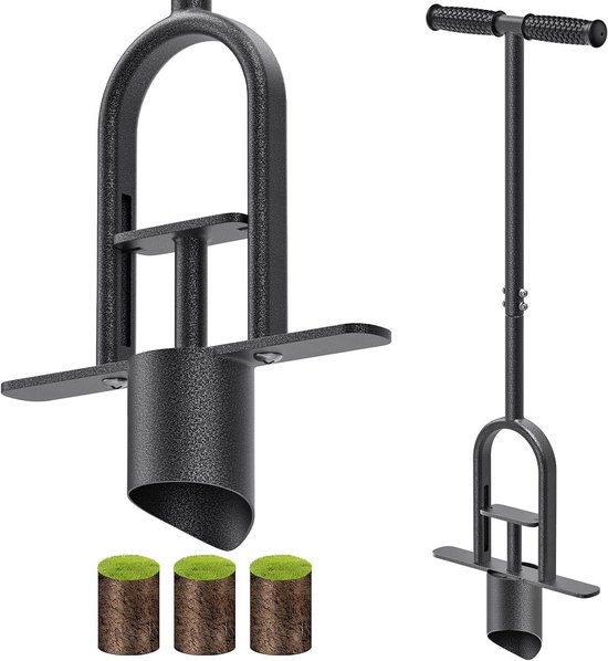 Gras Pluggen Steker Tool met Lang Handvat voor Tuin en Gazon Reparaties van GreenKey