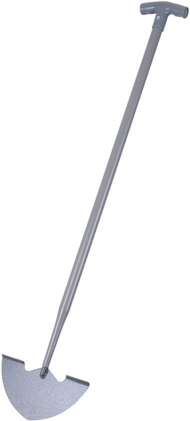 Graskantensnijder - zilver - 22x99,5x3 cm - met handgreep van Merkloos	