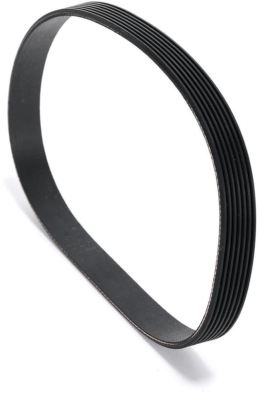 Grasmaaier Aandrijfriem - V-snaar Rubberen Riem - Motor Aandrijven - 7 Ribbels - 490 mm Omtrek 16 mm Breedte - Zwart
