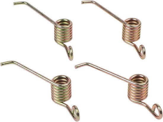 Grasmaaier Bladveren - Stalen Veerset - Gazon Onderhoud - 4-delige Vervangingsset - 11 x 5 x 2 cm - Zoals afgebeeld
