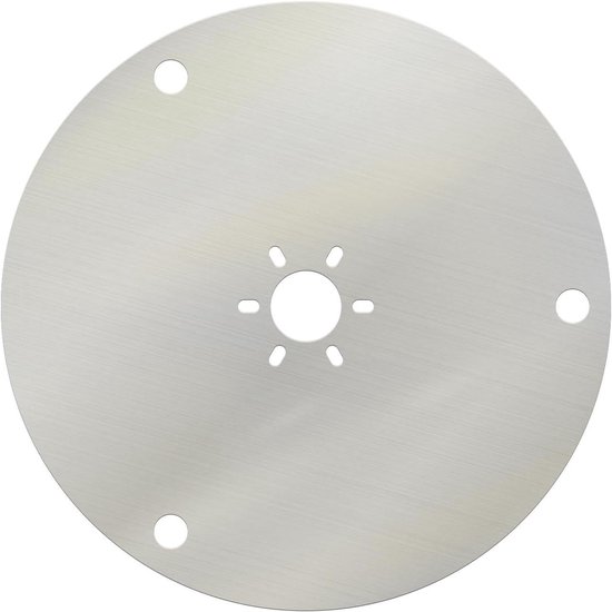 Grasmaaier Glijplaat - Onderdeel Maaier - Gazon Onderhoud - Aluminium Materiaal - 211 mm Diameter - Grijs