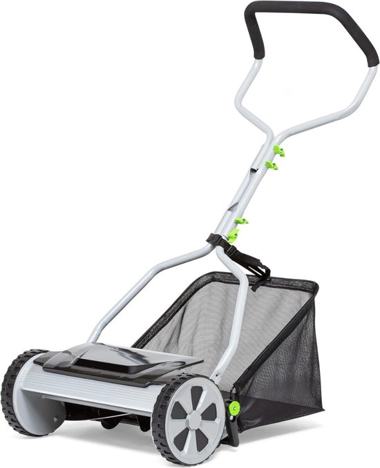 Grasmaaier Handmatig – Handmaaier Met 20 liter Opvankzak – Grasmaaiers – Grastrimmers Met 4 Posities – Kooimesmaaier – Gazon Verfraaier van ECOstyle