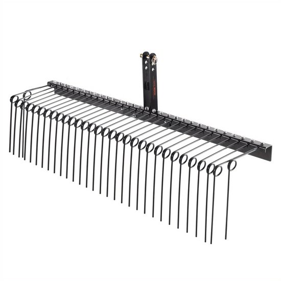Grasmaaier Hark – Bladhark – Tuinhark – Afkrabber – Grasbeluchter – 183 cm Werkbreedte – 32 Stalen Tanden – Geschikt Voor Tractor 3-Punts Hefmechanisme