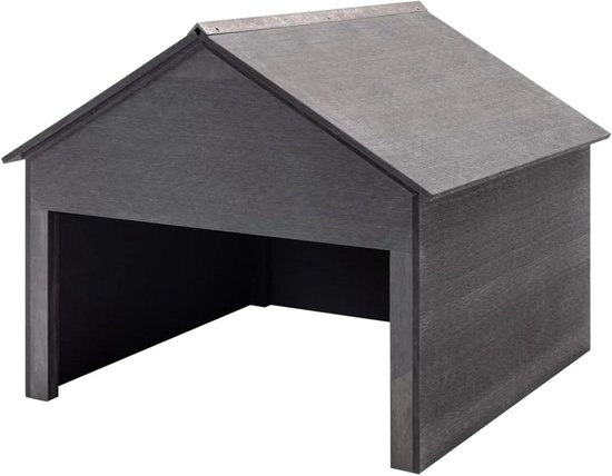 Grasmaaier Huis - Tuinopslag Schuur - Bescherming Tuinmachine - Onderhoudsvrij Composiet - 80x80x70 cm - Grijs