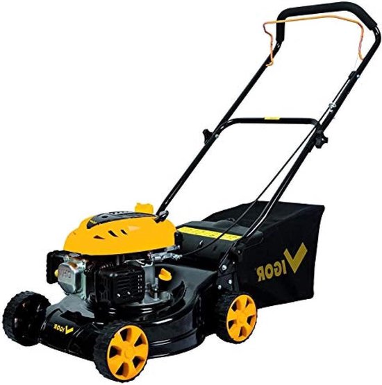 Grasmaaier - Loopmaaier - Gazon Onderhouden - Slagvast Frame - 41 cm Maaibreedte - Zwart