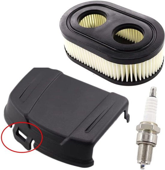 Grasmaaier Luchtfilter - Luchtfilters met Luchtfilterdeksel Geschikt voor Briggs and Stratton 594575 798452 650EXI 675EXI 675IS - Vervangingsset voor Briggs & Stratton - Onderdelen Grasmaaier van Merkloos	