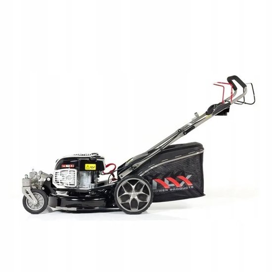 Grasmaaier - Maaier - Grassnijder - Motormaaier - Grasmaaier Met Motor - Benzinemaaier - 51 cm Maaibreedte - Met Aandrijving - Grote Wielen - Centrale Hoogteverstelling - 75L Grasopvangmand - Mulching & Zijuitworp - Voor Grote Gazons van Merkloos	