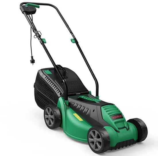 Grasmaaier MAGICFOX- 1600 W - Elektrische Grasmaaier 32 cm maaibreedte - Incl. 30L Opvangbak - 3 Hauteurs Réglable - LM320