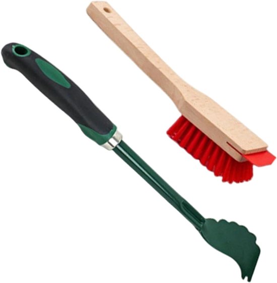 Grasmaaier Reiniger - Dek Schraper - Buitenonderhoud - Geïntegreerde Borstel - 32 cm Lengte - Meerkleurig