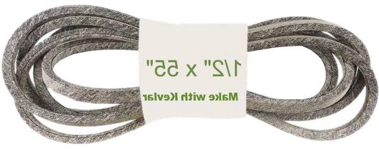 Grasmaaier Riem - Aandrijfriem Dek Riem - Gazon Onderhoud - Kevlar Versterkt - 1/2" x 55" - Zwart