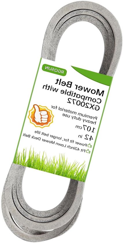 Grasmaaier riem - Dekriem vervanging - Gazononderhoud - Hitte- en slijtvast - 264 cm lengte - Zwart