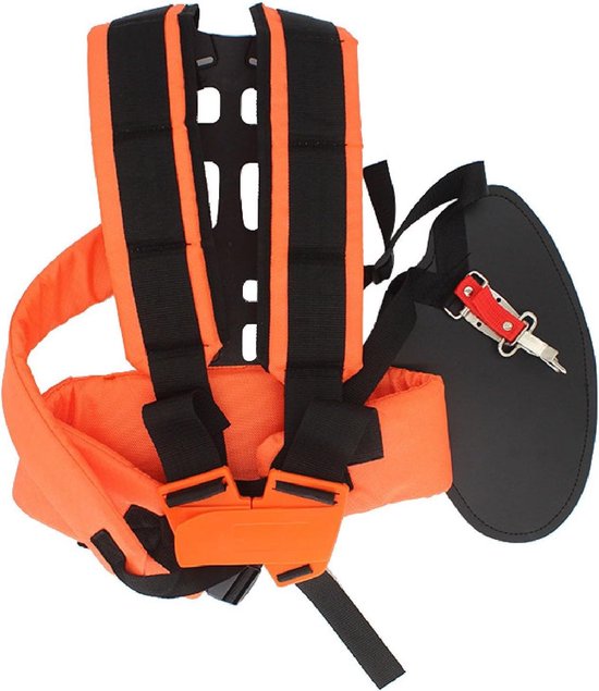 Grasmaaier Schouderriem - Bosmaaier Harnas Riem - Efficiënter Werken - Universeel Inzetbaar - 472 x 305 x 71 cm - Oranje van Merkloos	