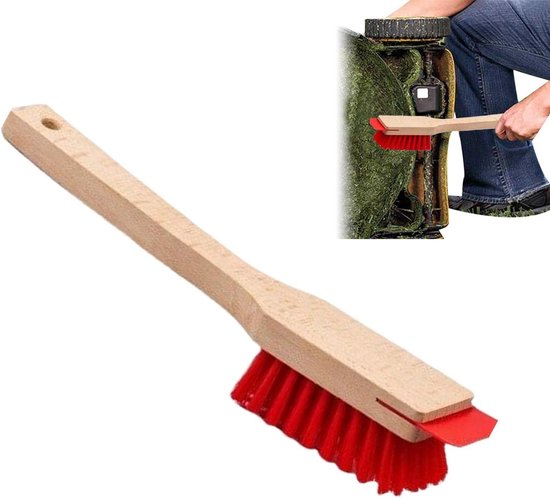 Grasmaaier Schraper - Onderhoudsborstel - Gazon Onderhoud - Ergonomisch Ontwerp - 405 cm - Hout