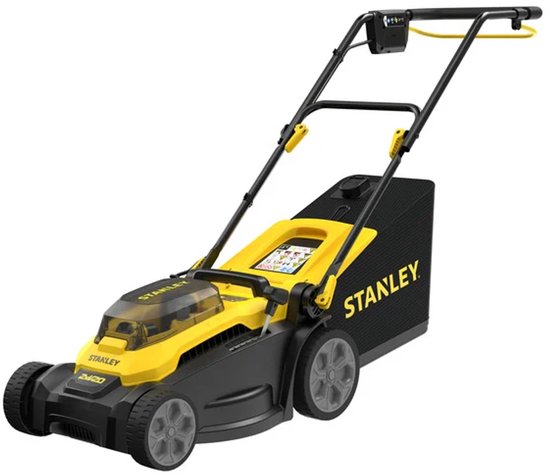 grasmaaier STANLEY 37cm 2x18V Push Mower 4Ah Kit van Merkloos	