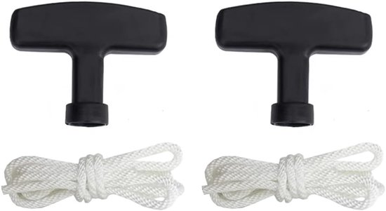 Grasmaaier trekkoord set 90cm - 2 stuks met handvatten - vervanging voor Honda GX100 GX120 GX160 GX240 GX270 - ShopVlot