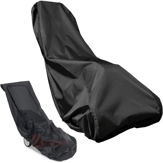 Grasmaaierhoes, Oxford 210D waterbestendige grasmaaierhoes voor binnen- en buitengebruik met trekkoord en opbergtas, 193 x 112 x 64 cm van Merkloos	