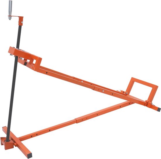 Grasmaaierlift - Hefapparaat Zitmaaier - Onderhoud Garage - Verstelbaar Koolstofstaal - Max. 73cm Hoog - Oranje