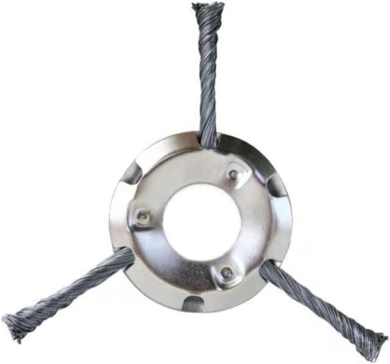 Grasmaaimes – Roterende onkruidborstel – Trimkop – Asgatdiameter: 25,4 mm – Standaard asgatmaat voor benzinemaaiers – Maaieraccessoire (3-tands)