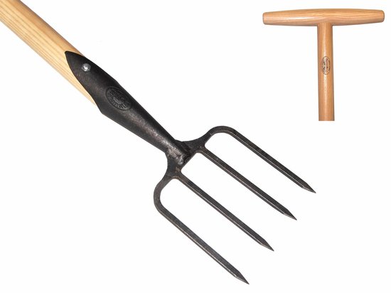 Grasmat herstelvork / gazonbeluchter 4 tands - DeWit® van DeWit