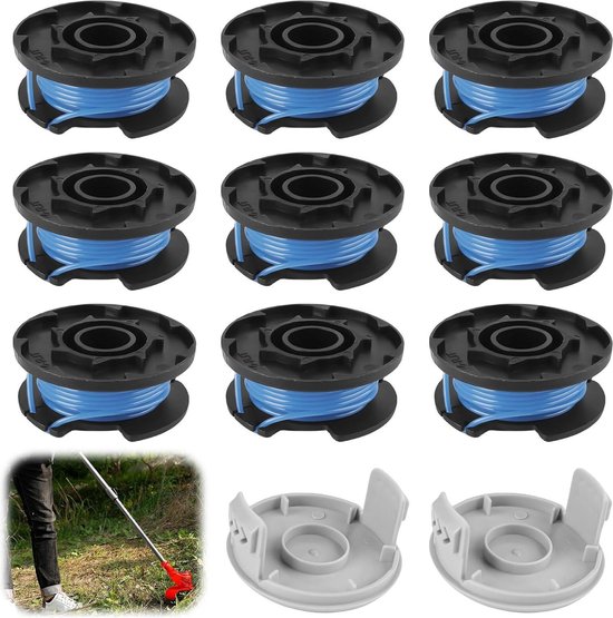 Grastimmer spoel - 12 stuks reservespoelen + 2 doppen - Ø 165 mm lengte 34 m - AC14RL3A compatibel - trimmerdraadspoel - trimmerdraadset van Onbekend.