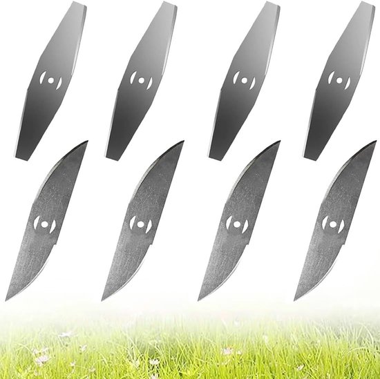 Grastrimmer Bladen Set van 8 - Vervangingsbladen - Stalen Kwaliteit - Eenvoudige Installatie voor Tuinonderhoud - ShopVlot