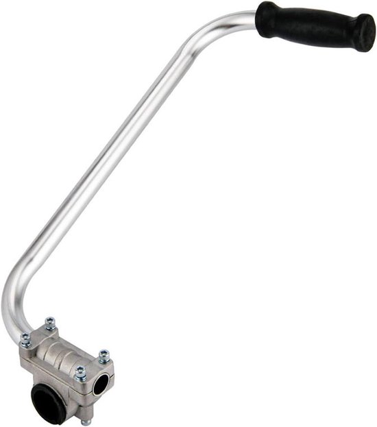 Grastrimmer Handvat - Trimmer Grip - Comfortabel Maaien - Ergonomisch Aluminium - 38.1 x 12.7 cm - Zilver van Merkloos	