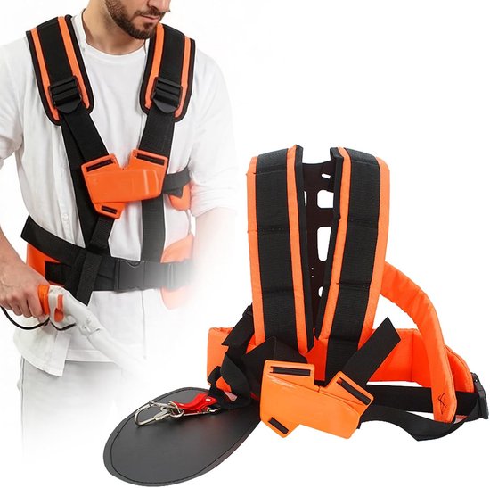 Grastrimmer harnas - dubbele schouderriem - ergonomisch ontwerp - ontlast handen en polsen - SnelShoppen