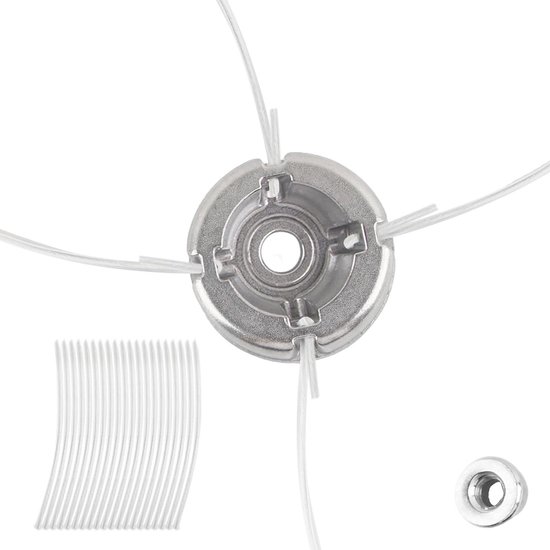Grastrimmer Staalborstel - Onkruidborstel Grasmaaier - Onkruid Verwijderen - Wikkeldraad Ontwerp - 28 x 20 x 2.5 cm - Zilver