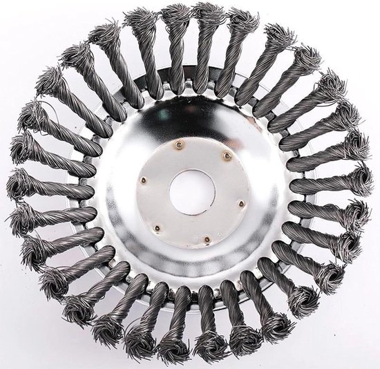 Grastrimmerkop Staal - Onkruidborstel Grasmaaier - Onkruid Verwijderen - Koolstofstaaldraad - 152 cm - Zilver
