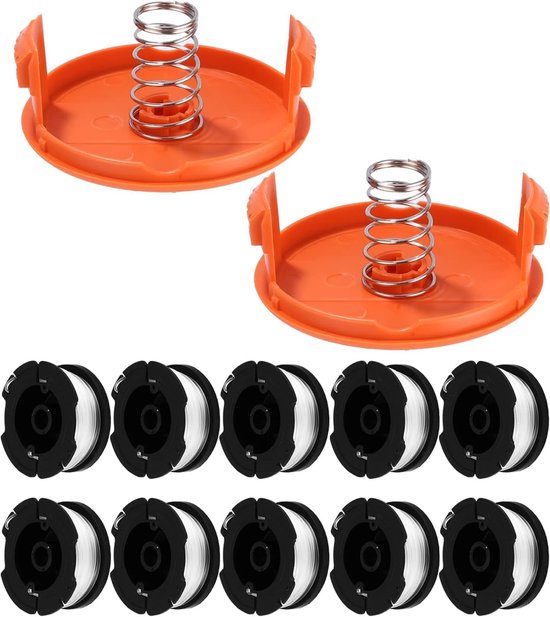 Grastrimmerspoel 14 stuks - Voor Black & Decker trimmers - Inclusief 10 reservespoelen en accessoires - ShopVlot