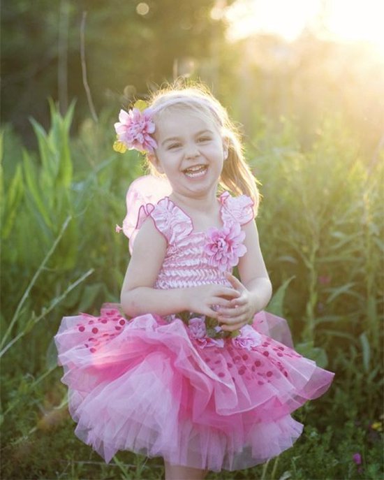 Great Pretenders - Feeën Bloemenjurk Deluxe Roze - (2-4 jaar) van Gre