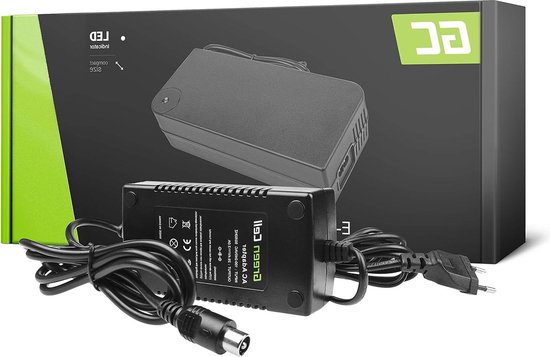 Green Cell® oplader voeding voor Haibike KTM Kalkhoff Flyer Cube Focus Giant Bergamont Ghost Trek Gazelle Winora Specialized 24 V E-bike accu batterij - 294 V 2 A 58 W - RCA stekker van Green Cell
