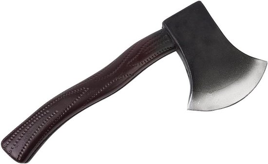 Green Glow - Volwassen Realistische bijl voor Halloween Rollenspel accessoires met hakbijl van Merkloos	