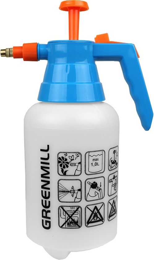 Greenmill - Drukspuit 1L - Drukspuit voor huis en tuin van 1L