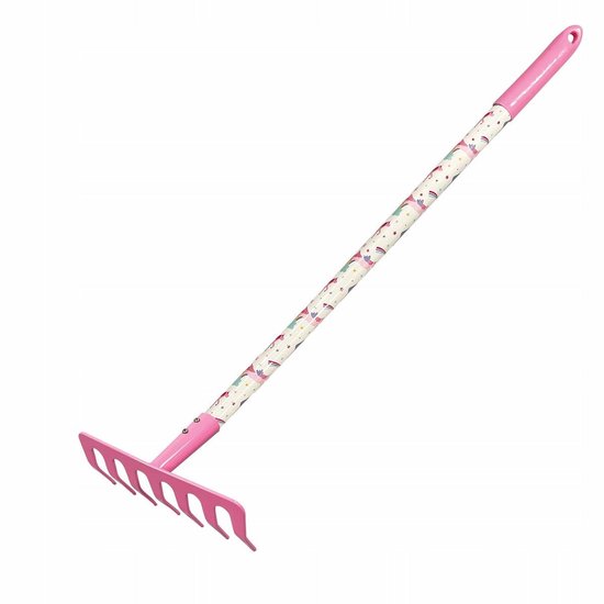Greenmill GR0148A - Kinder Tuinhark - Metaal - Houten Stok met PVC - 64cm