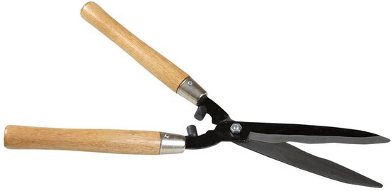 Greenmill GR413 - Heggenschaar - Faliste Blad - 20 cm - Houten Handgrepen van Merkloos	