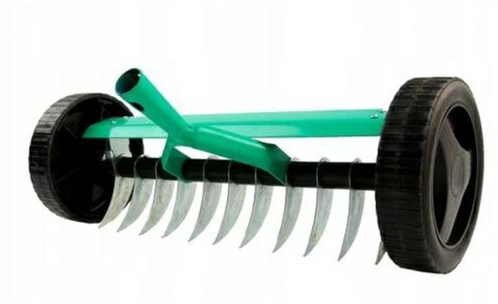 Greenmill GR9242 - Verticuteermachine op Wielen - 34 cm - Verzinkt Staal van Greenmill
