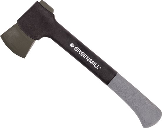 Greenmill - Handbijl - timmermansbijl - gesmeed koolstofstaal C55, 570g, 36 cm, UP9426 van Greenmill