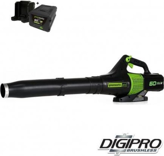 GREENWORKS 60V accu bladblazer + 4 Ah accu van Greenworks