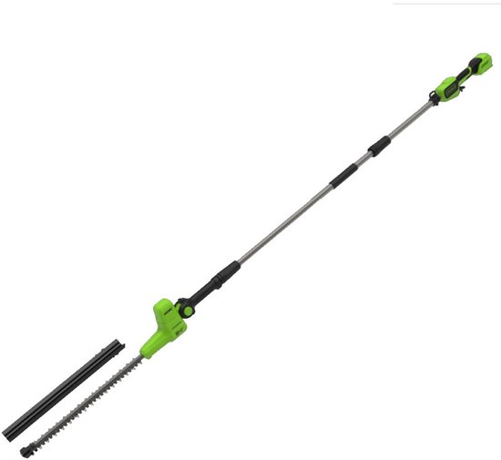 GreenWorks G24PHT51II accu heggenschaar op stok van Merkloos	