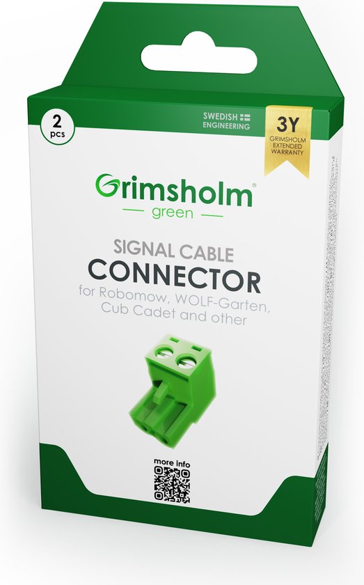 Grimsholm - Signaalkabelconnector naar laadstation voor Robomow - 2 stuks van Grimsholm