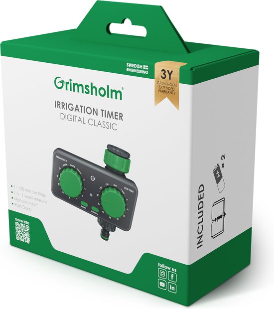 Grimsholm - Timer voor sproei installatie - Digitaal van Grimsholm